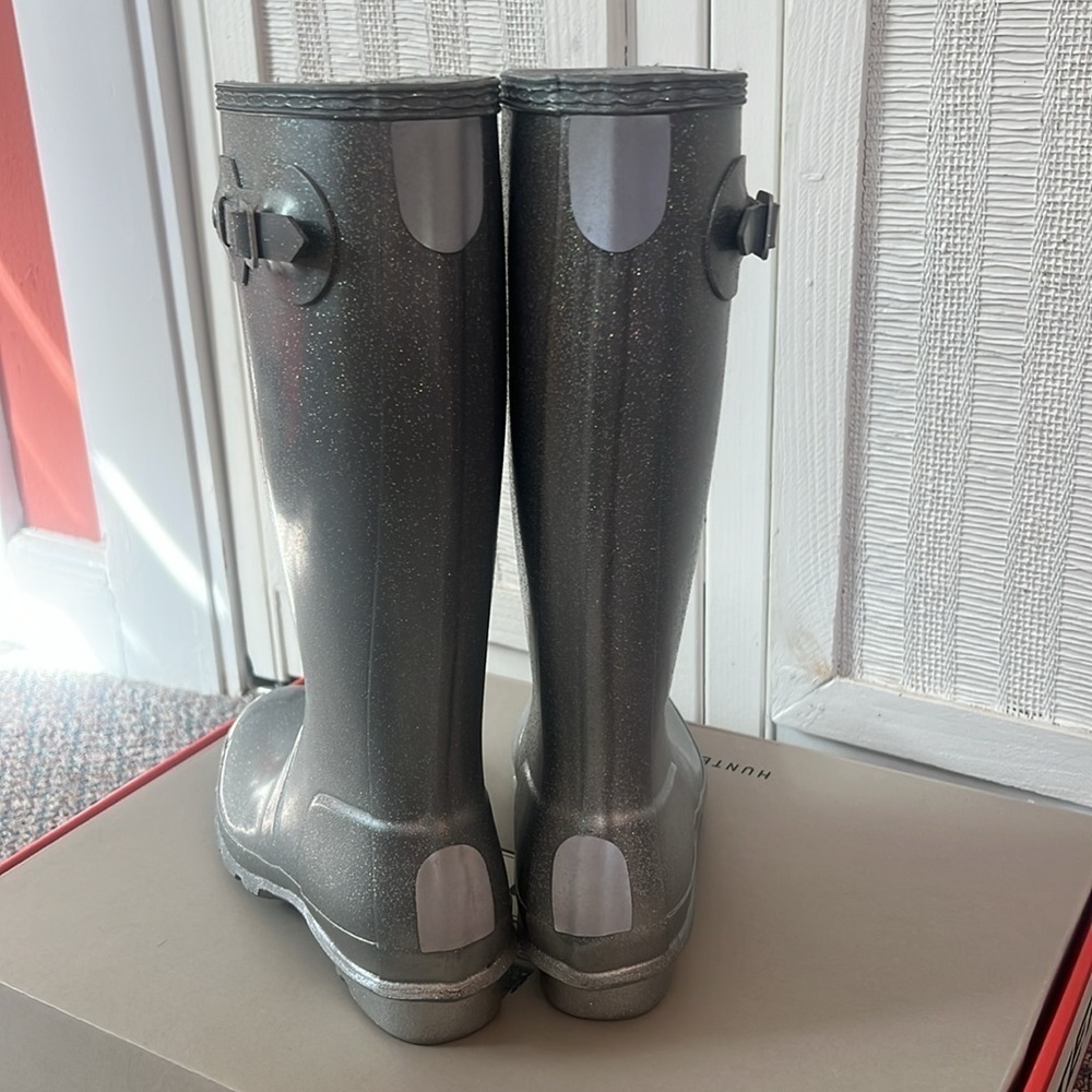 Hunter Original Tall Cosmic Rain Boots size 5 - Picture 9 of 11
